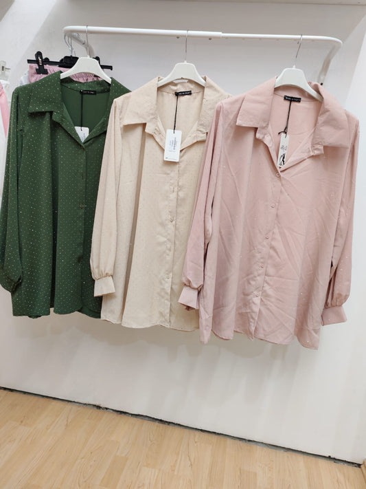 Camicia con brillantini